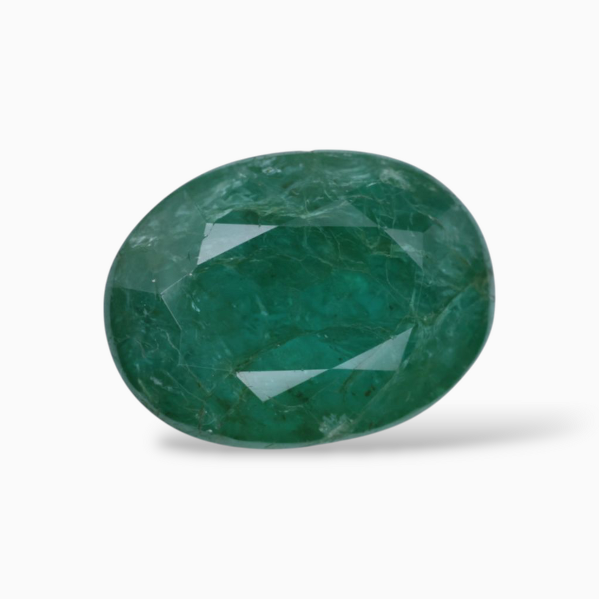 Buy Online Natural Emerald Stone Oval Shape 6.72 Carats 14.5x10.8mm Size
