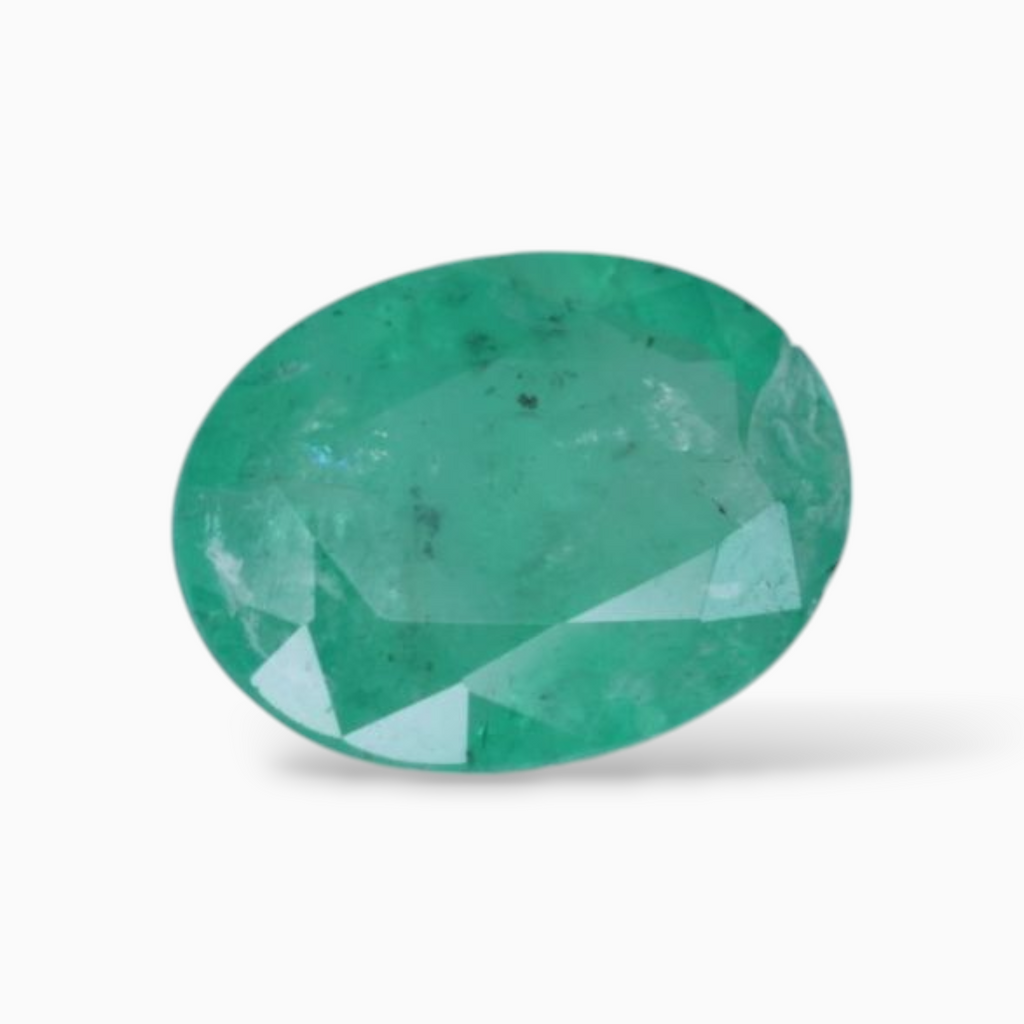 1.87 Carats Original Emerald Gemstone In Oval Shape & Size 10x7.5mm