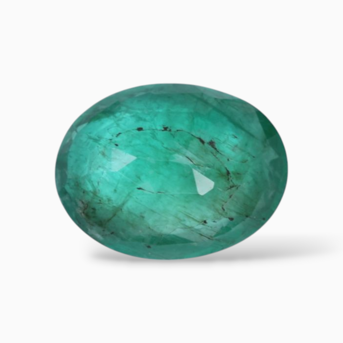 3.69 Carats Natural Emerald Gemstone In Oval Shape & Size 12.4x9.4mm