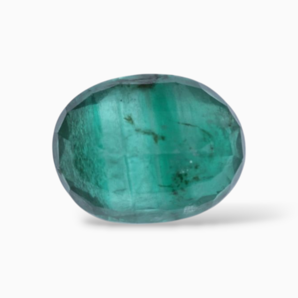 On Sale Zambian Green Emerald Gemstone In Oval Shape 1.97 Carats 9x7mm Size