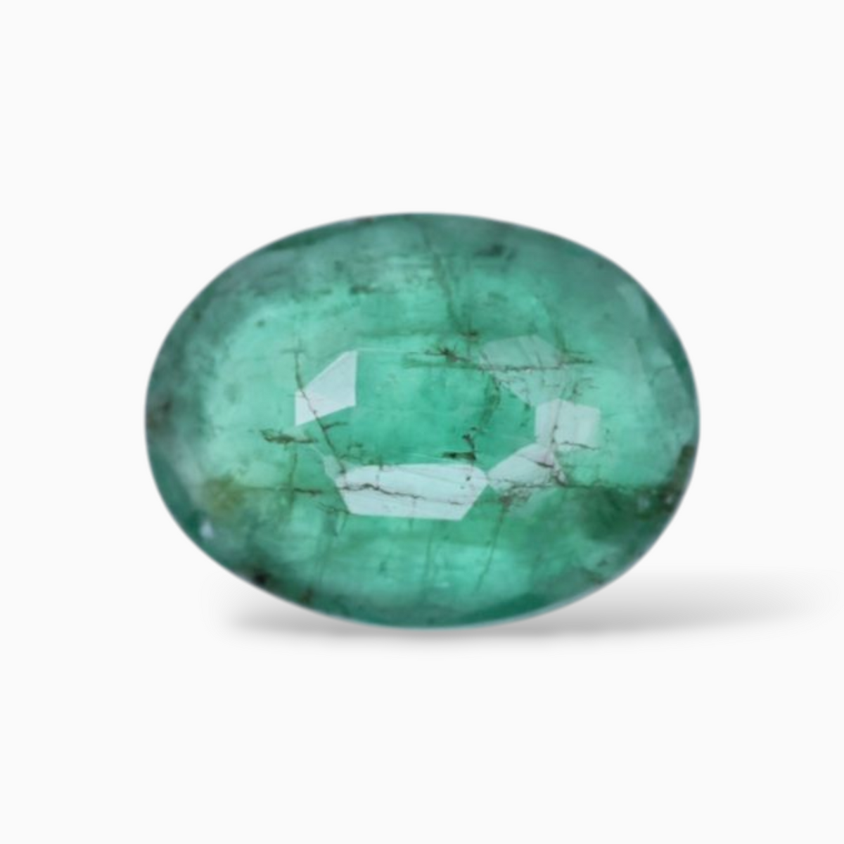 Genuine Zambian Emerald Stone For Sale Oval Shape 1.32 Carats 9.5x7.2mm Size