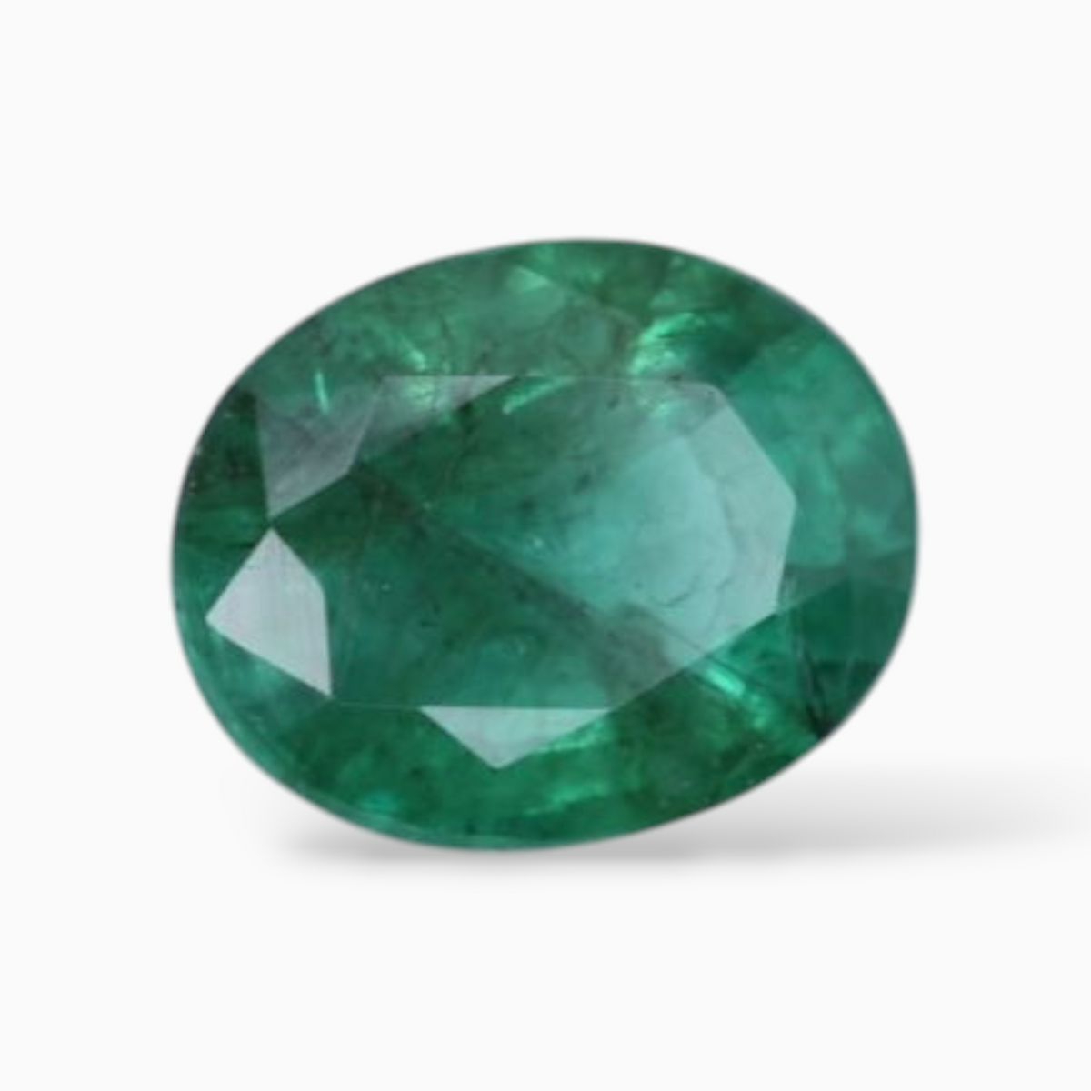 1.15 Carats Purchase Natural Emerald Stone In Oval Shape 7.7x5.6mm Size