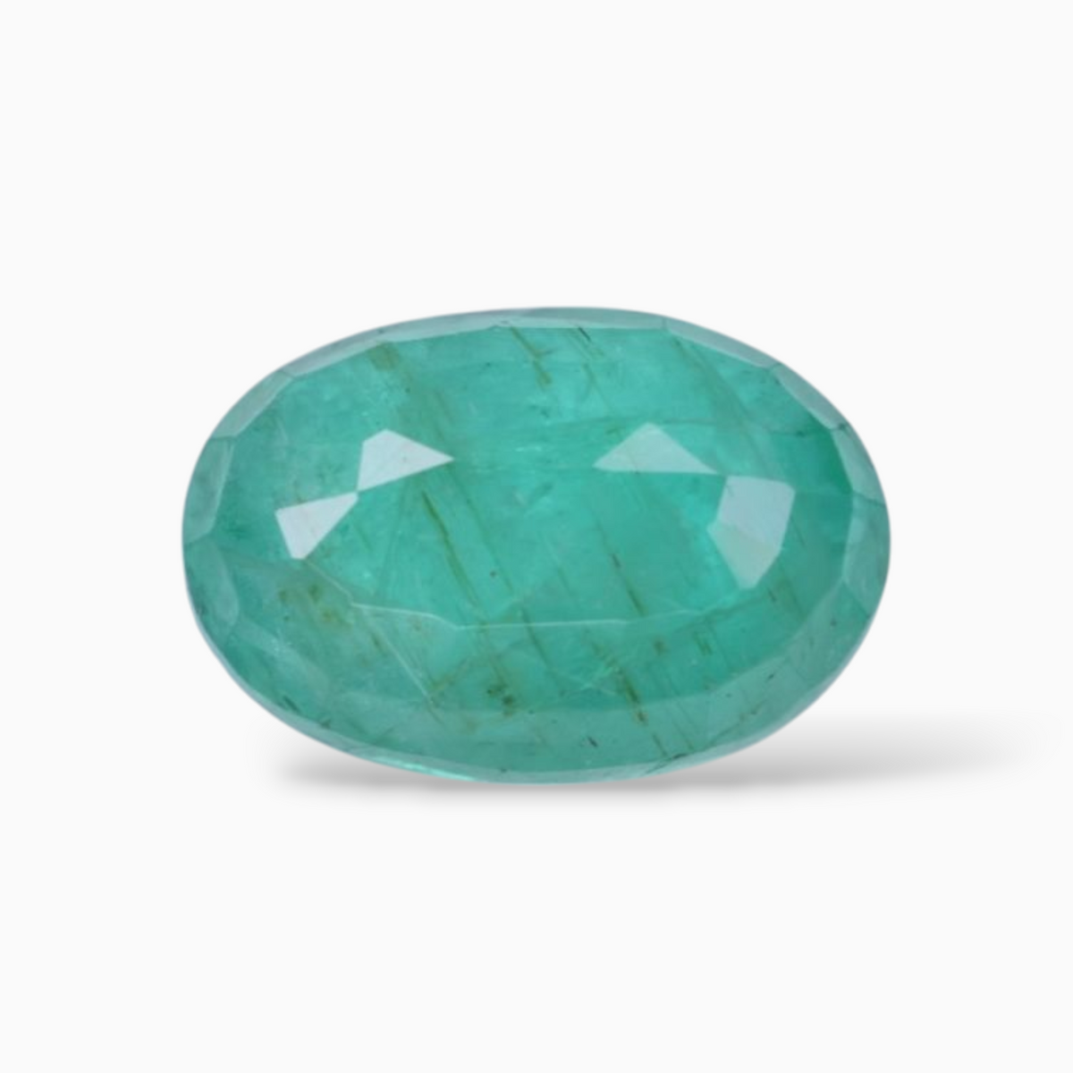 Natural Green Emerald Stone In Oval Shape 1.82 Carats 9.7x6.6mm Size