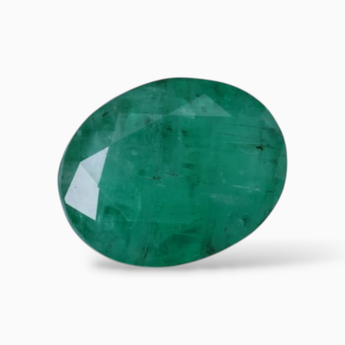 4.18 Carats Original Emerald Gemstone In Oval Shape & Size 12.8x.9.9mm