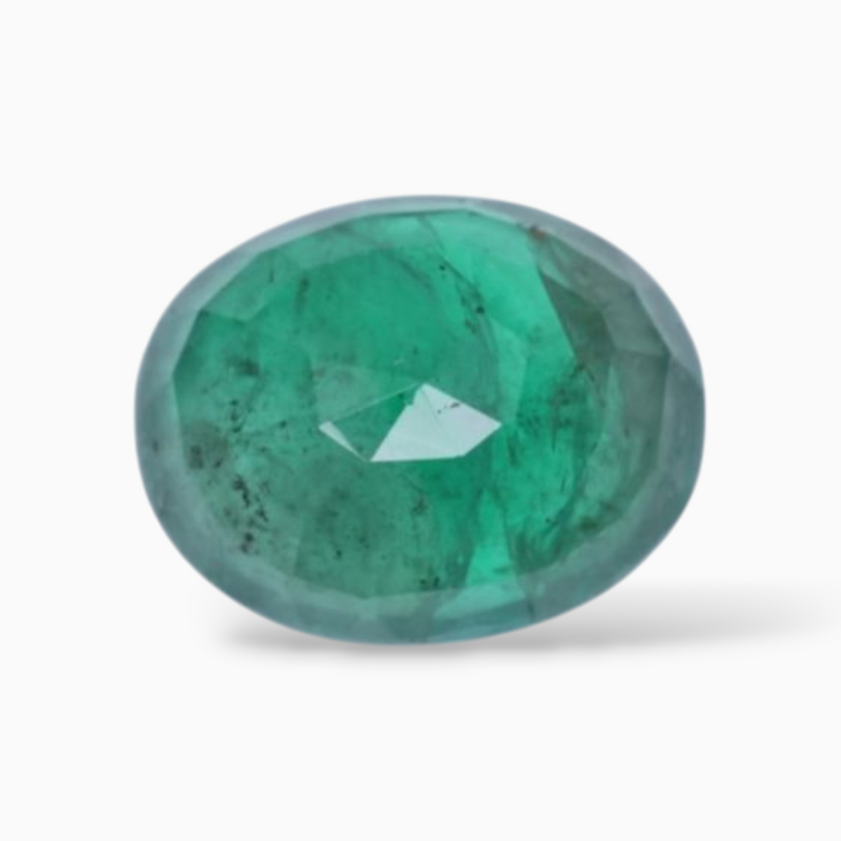 2.14 Carats Green Emerald Gemstone In Oval Shape & Size 9x7mm