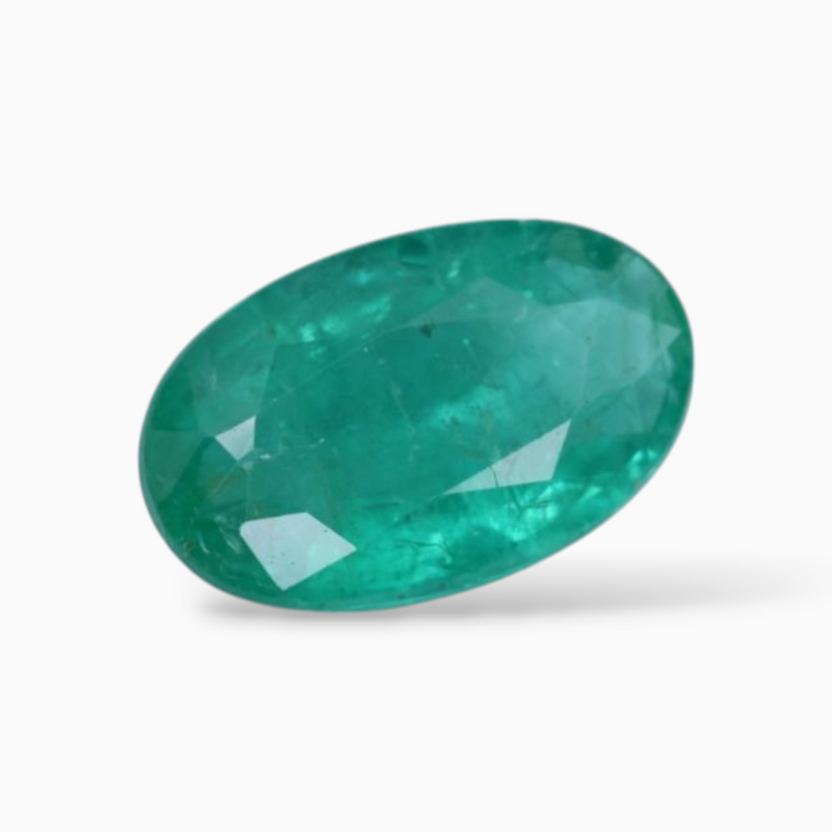 Buy Zambian Green Emerald Gemstone In Oval Shape 1.49 Carats 10.5x6.6mm Size