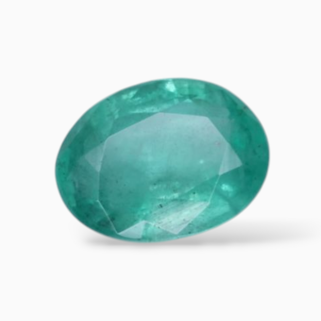 1.27 Carats Natural Emerald Gemstone In Oval Shape & Size 8x6mm