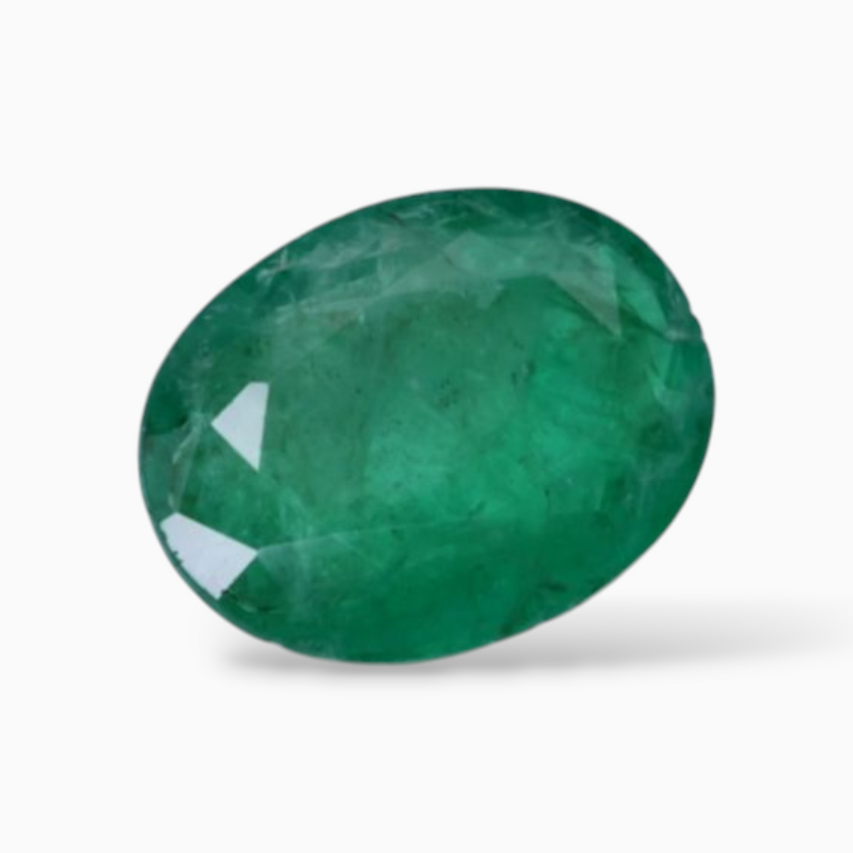 3.21 Carats Original Emerald Gemstone In Oval Shape & Size 12.7x9.5mm