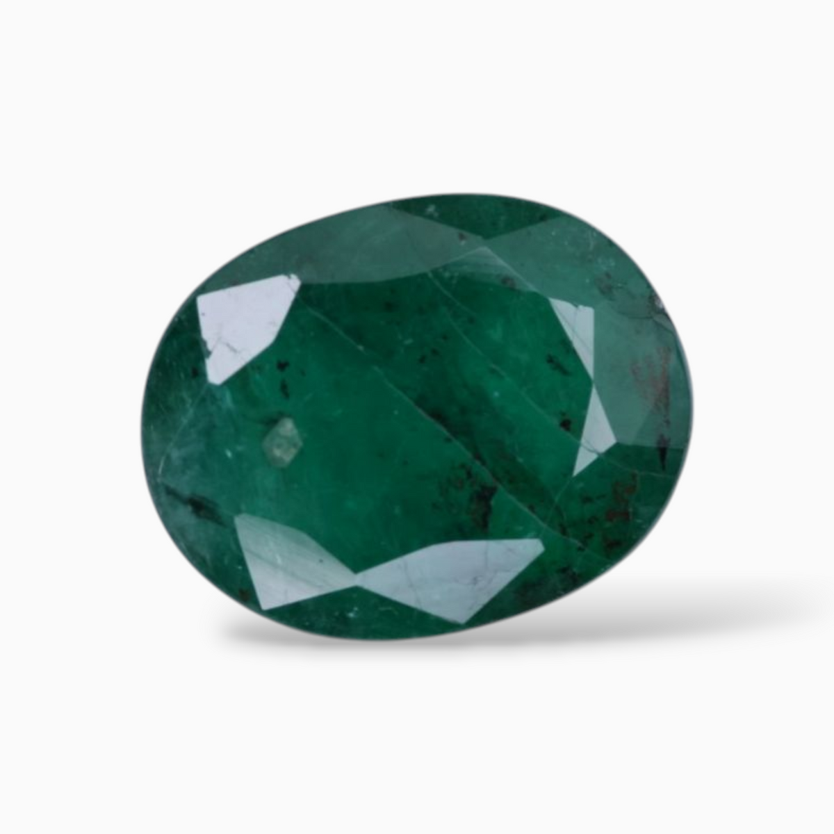 Online Sale Green Emerald Gemstone Oval Shape 3.02 Carats 11.2x8.7mm Size