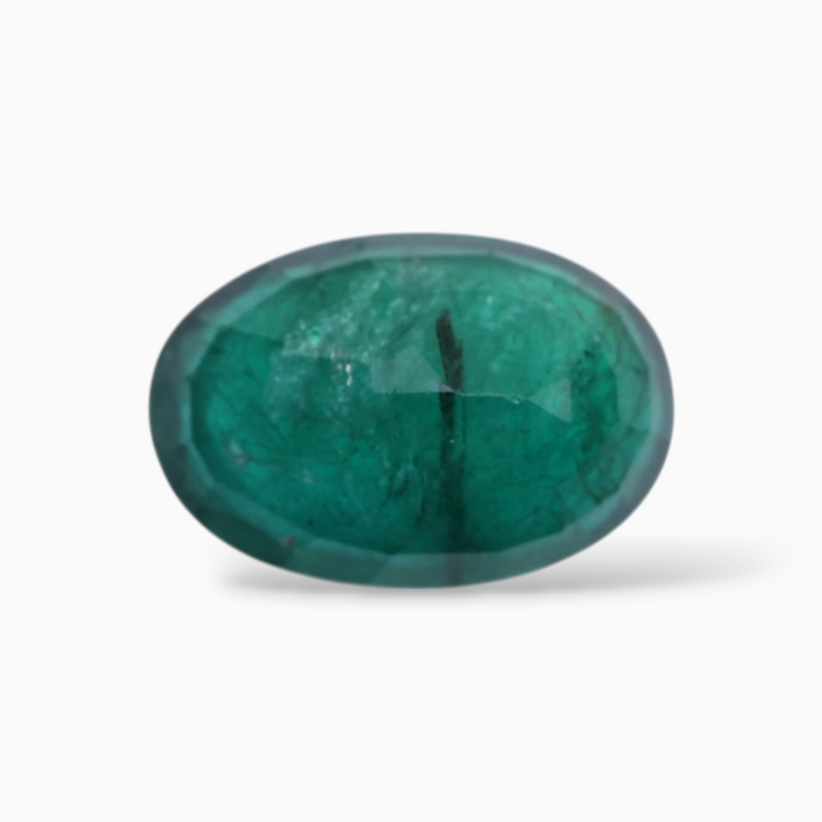 For Sale Real Emerald Stone Oval Shape 5.32 Carats 13.6x9.3mm Size