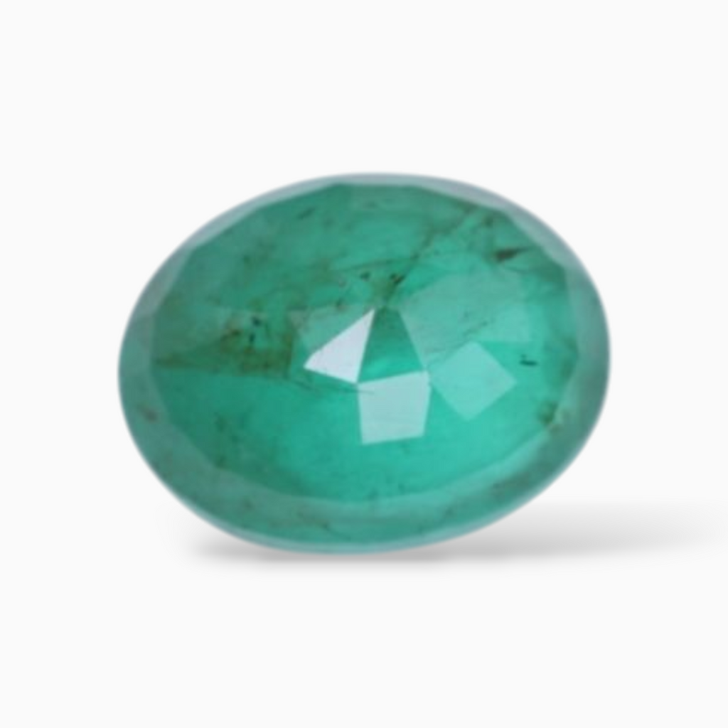 Emerald Stone In Oval Shape 1.93 Carats 9x7mm Size