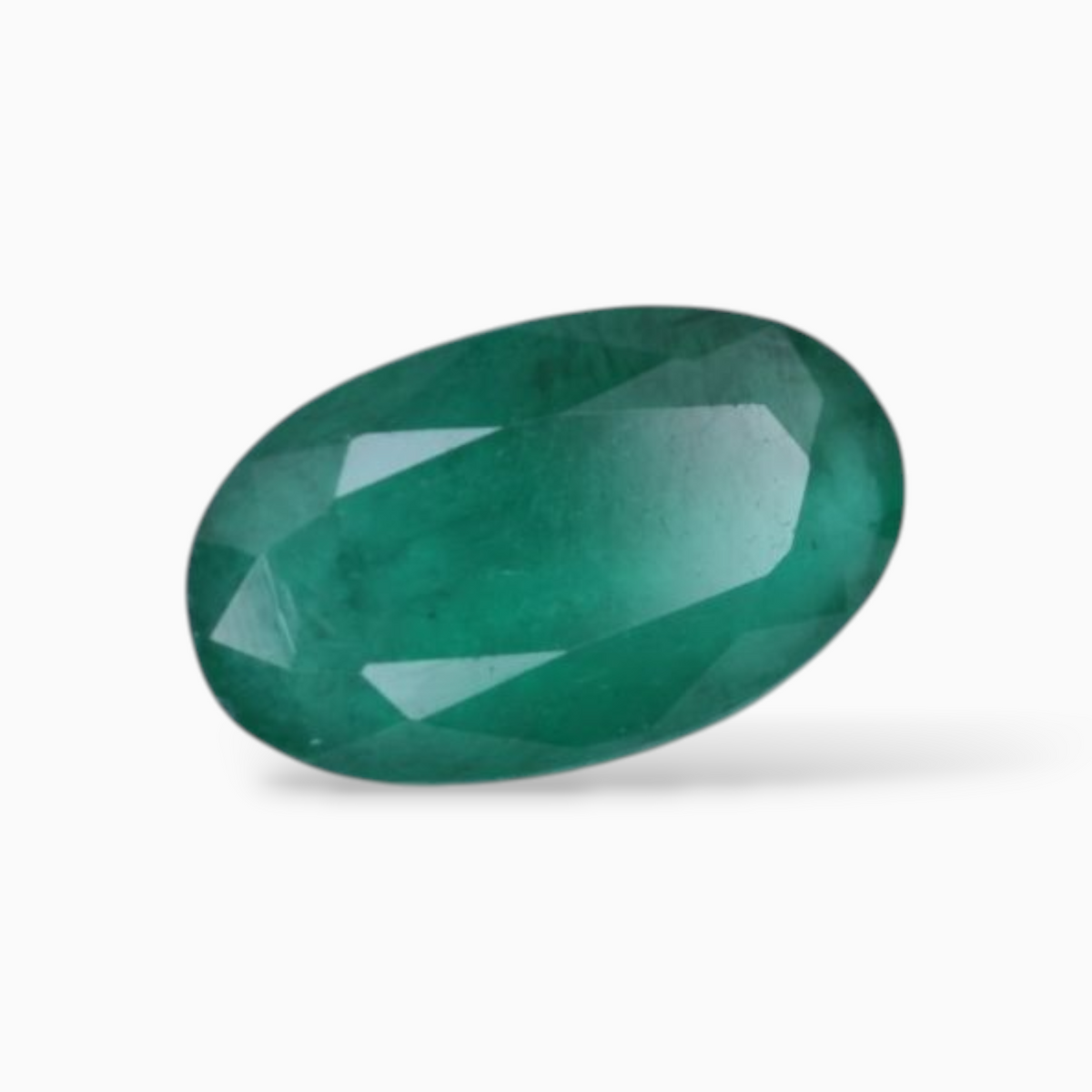 Emerald Gemstone In Oval Shape 1.08 Carats 9.5x5.7mm Size