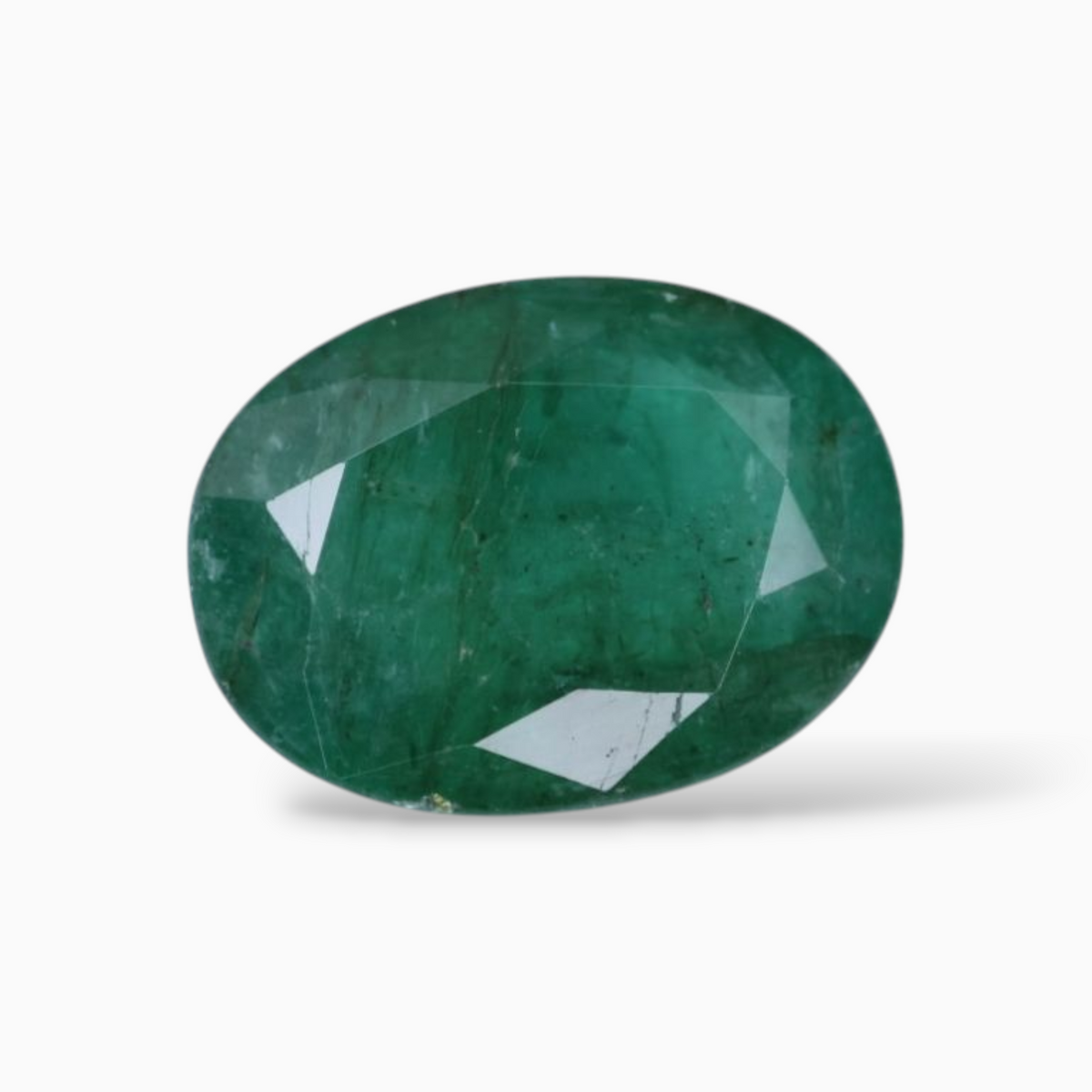 Green Emerald Gemstone For Sale Oval Shape 3.19 Carats 11x8.2mm Size