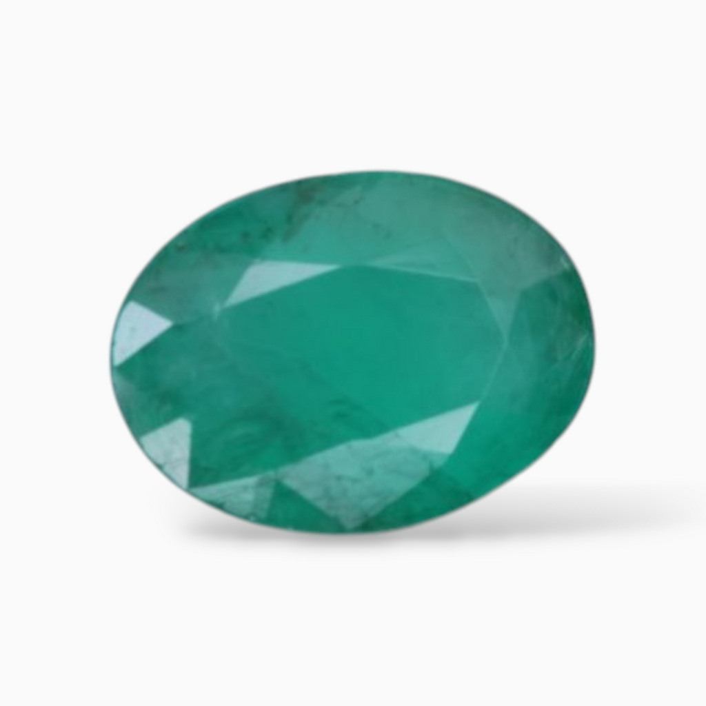 Oval Shape Natural Emerald Stone 0.91 Carats & 7.8x5.7mm Size