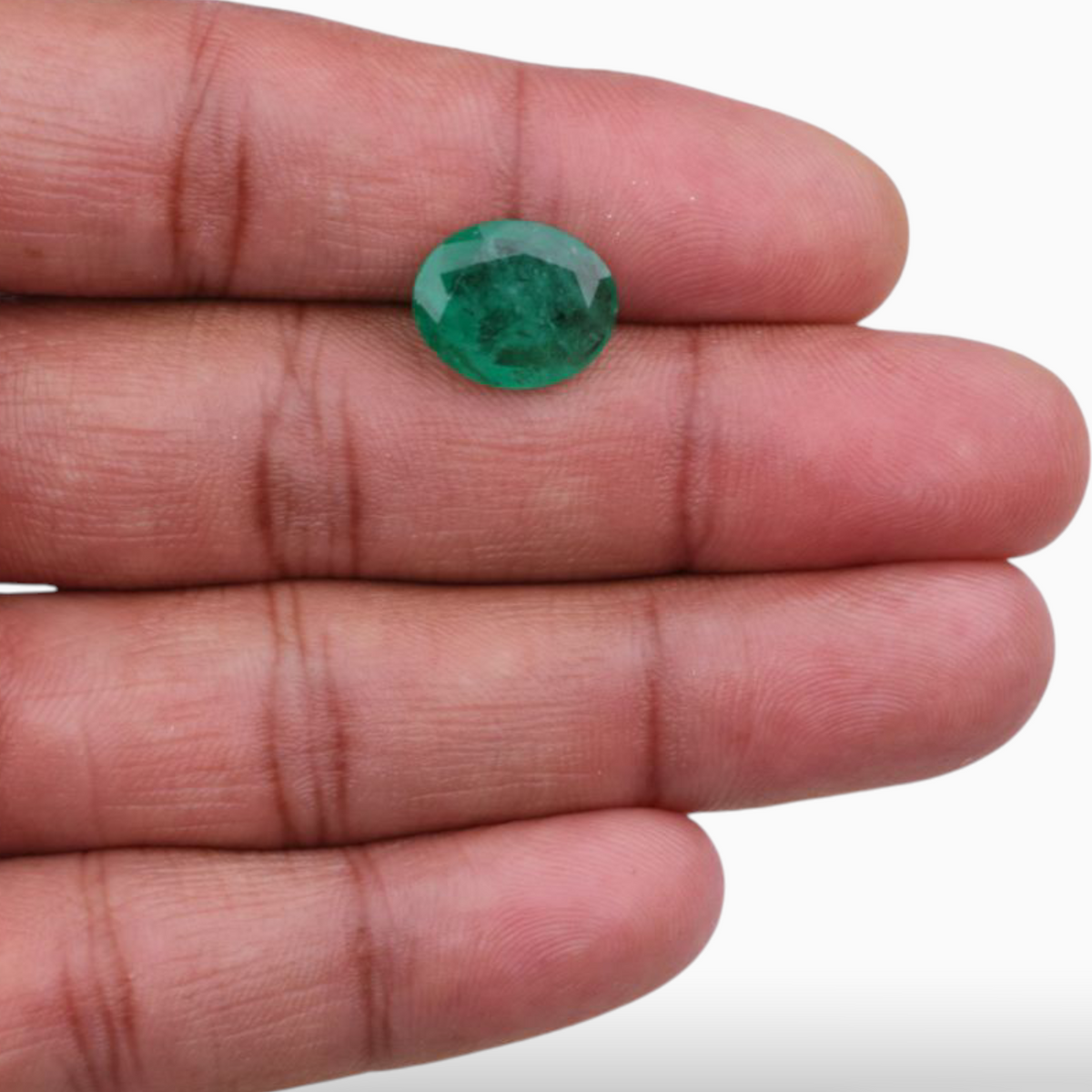 Buy Original Emerald Stone In Oval Shape 4.46 Carats 13.7x11.1mm Size
