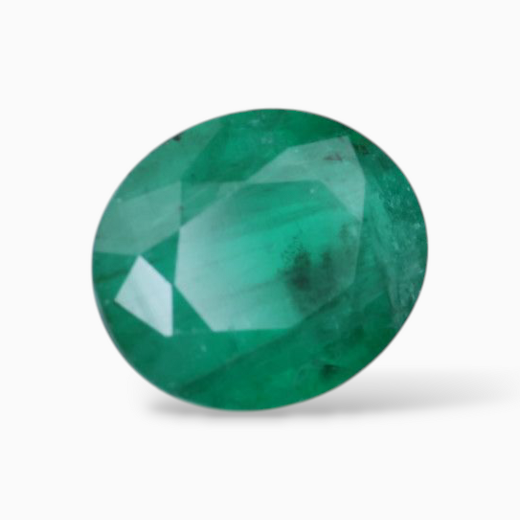 Natural Emerald For Sale Oval Shape 3.29 Carats 11x9.5mm Size