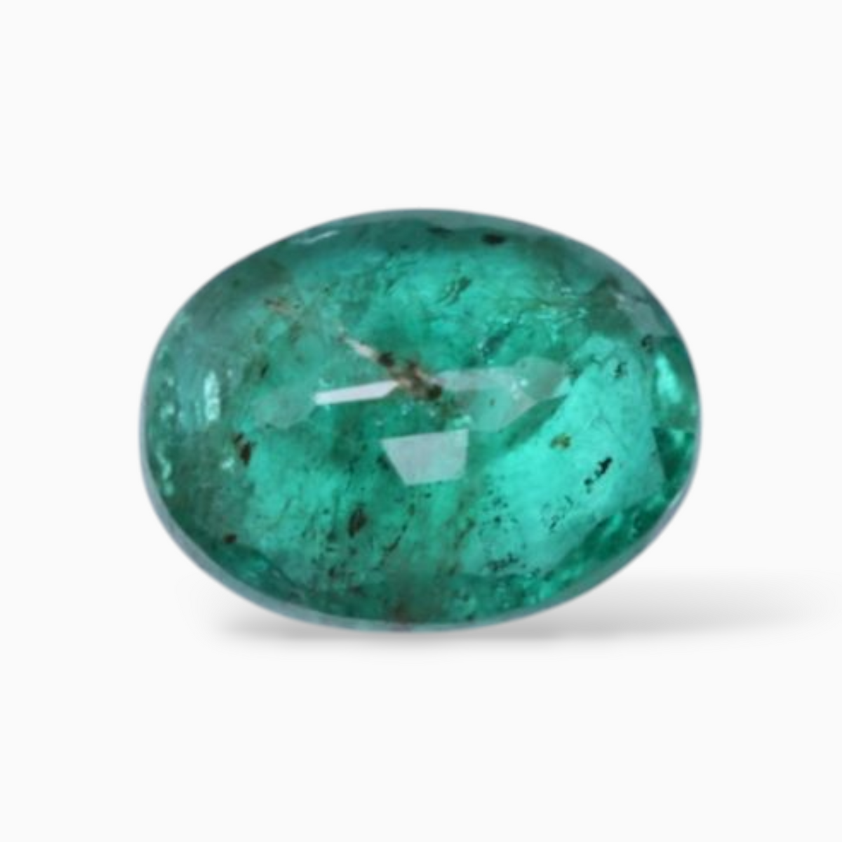 1.35 Carats Green Emerald Gemstone In Oval Shape & Size 9x6.8mm