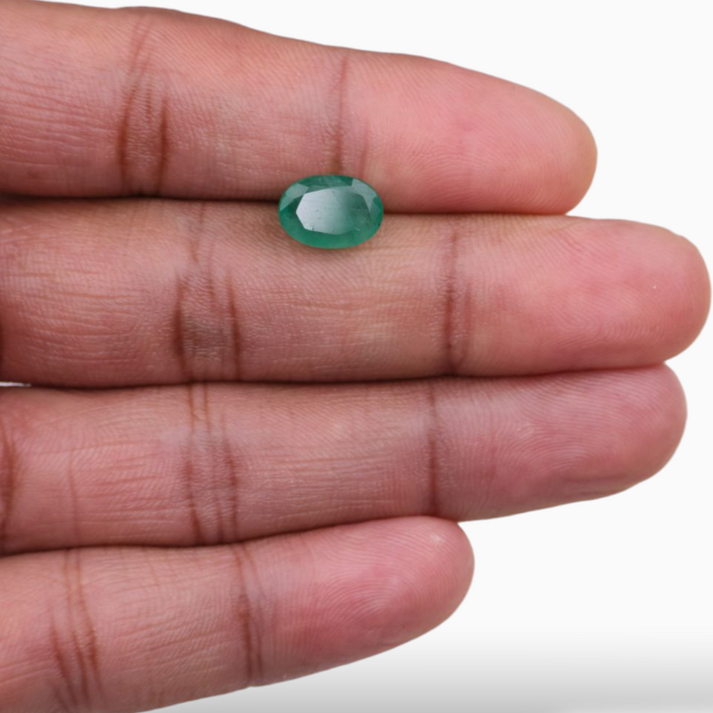 Buy Real Panna Stone Oval Shape 2.78 Carats 10.7x7.5mm Size