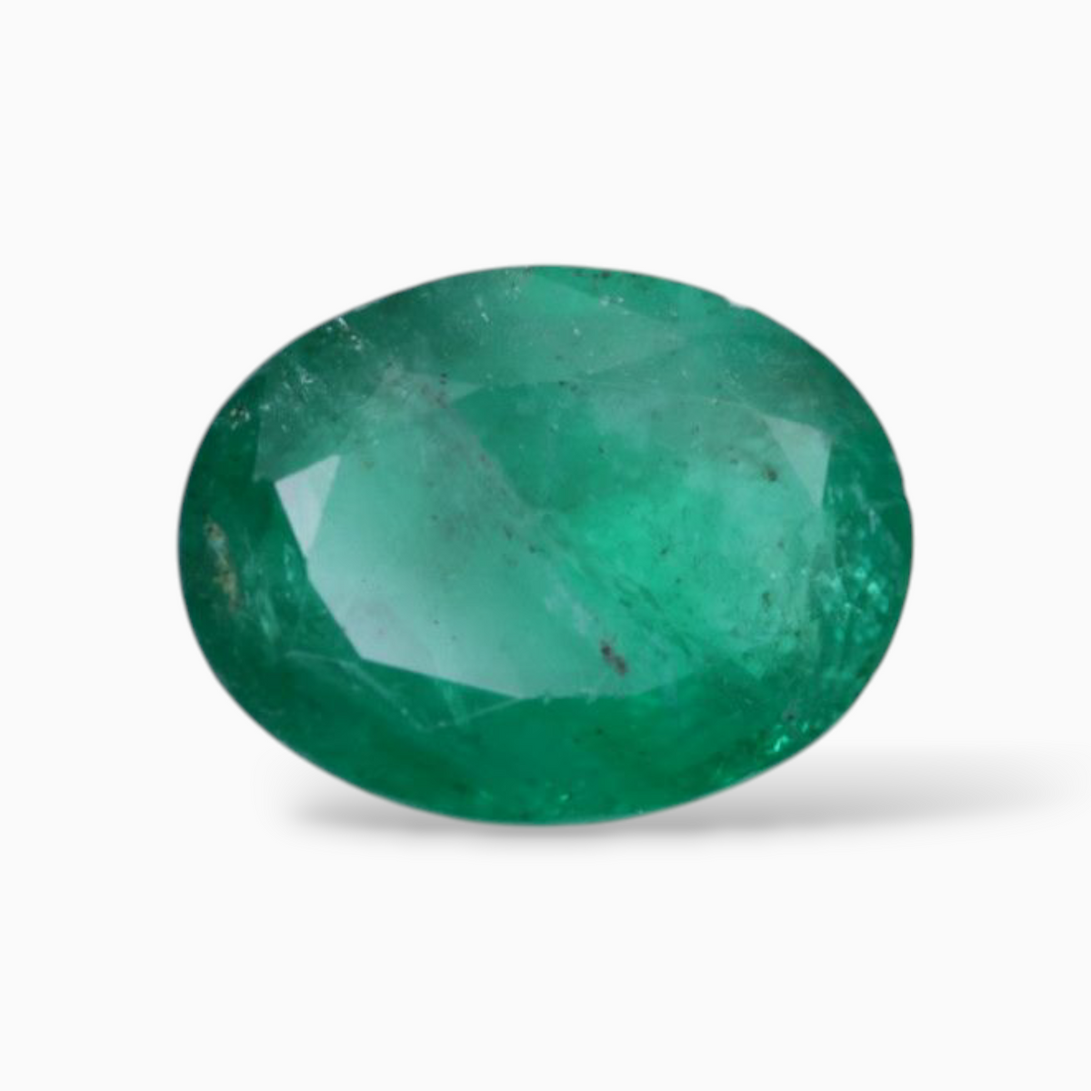 Green Panna Gemstone For Sale Oval Shape 3.66 Carats 11.6x9mm Size