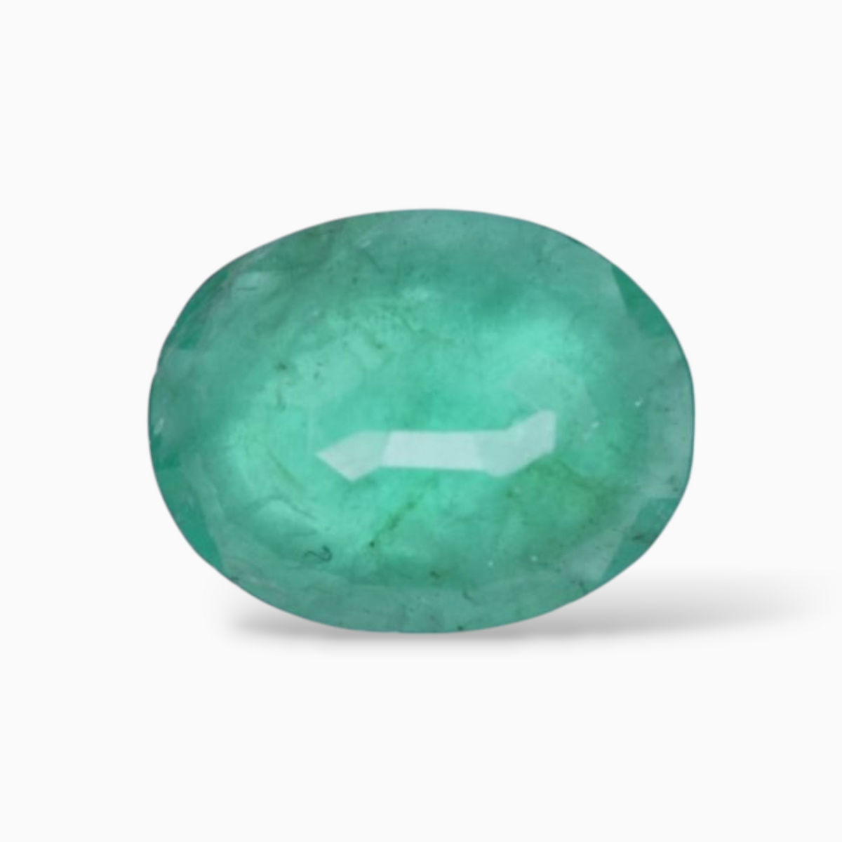 On Sale Zambian Emerald Gemstone In Oval Shape 1.07 Carats 8.9x6.9mm Size