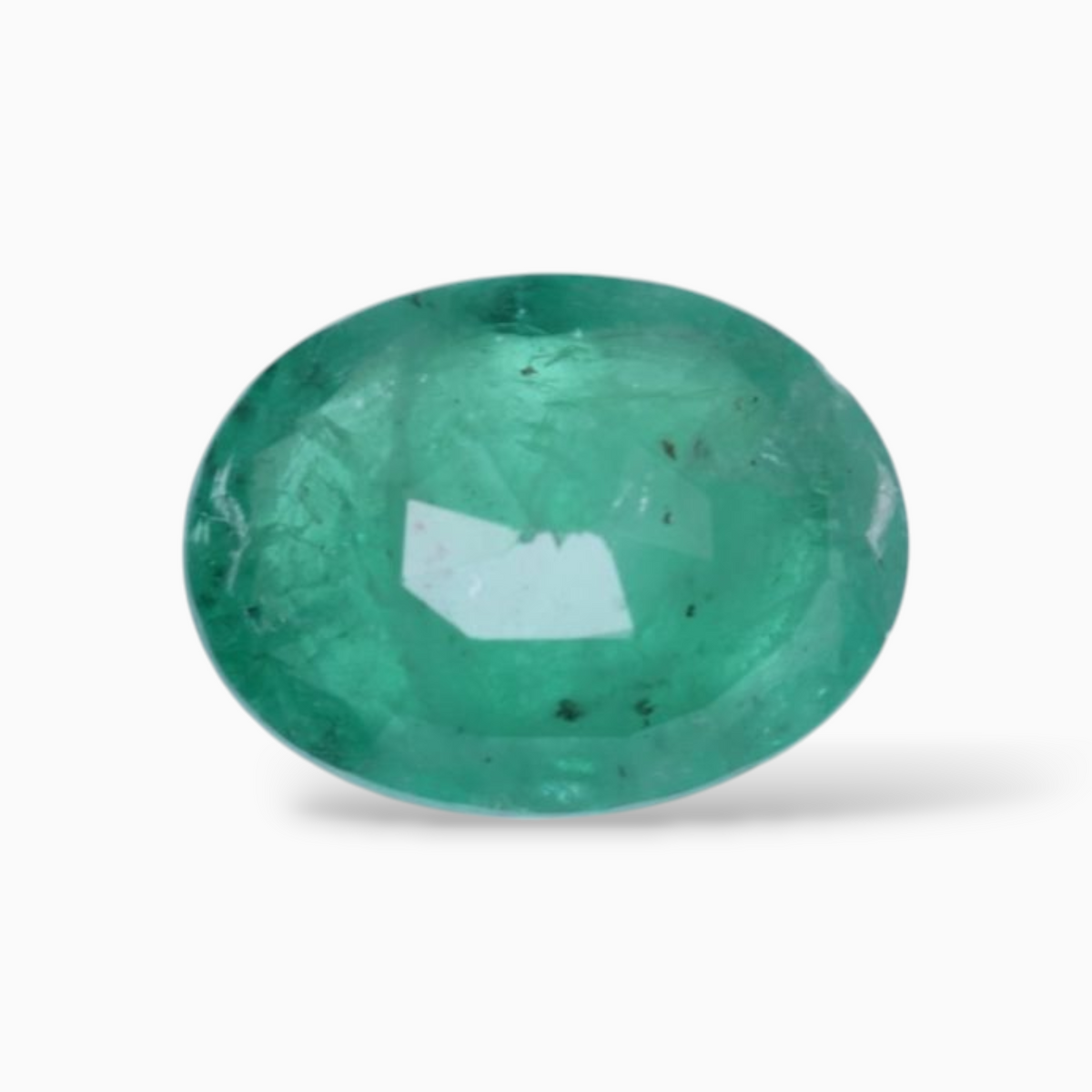 1.87 Carats Original Emerald Gemstone In Oval Shape & Size 10x7.5mm