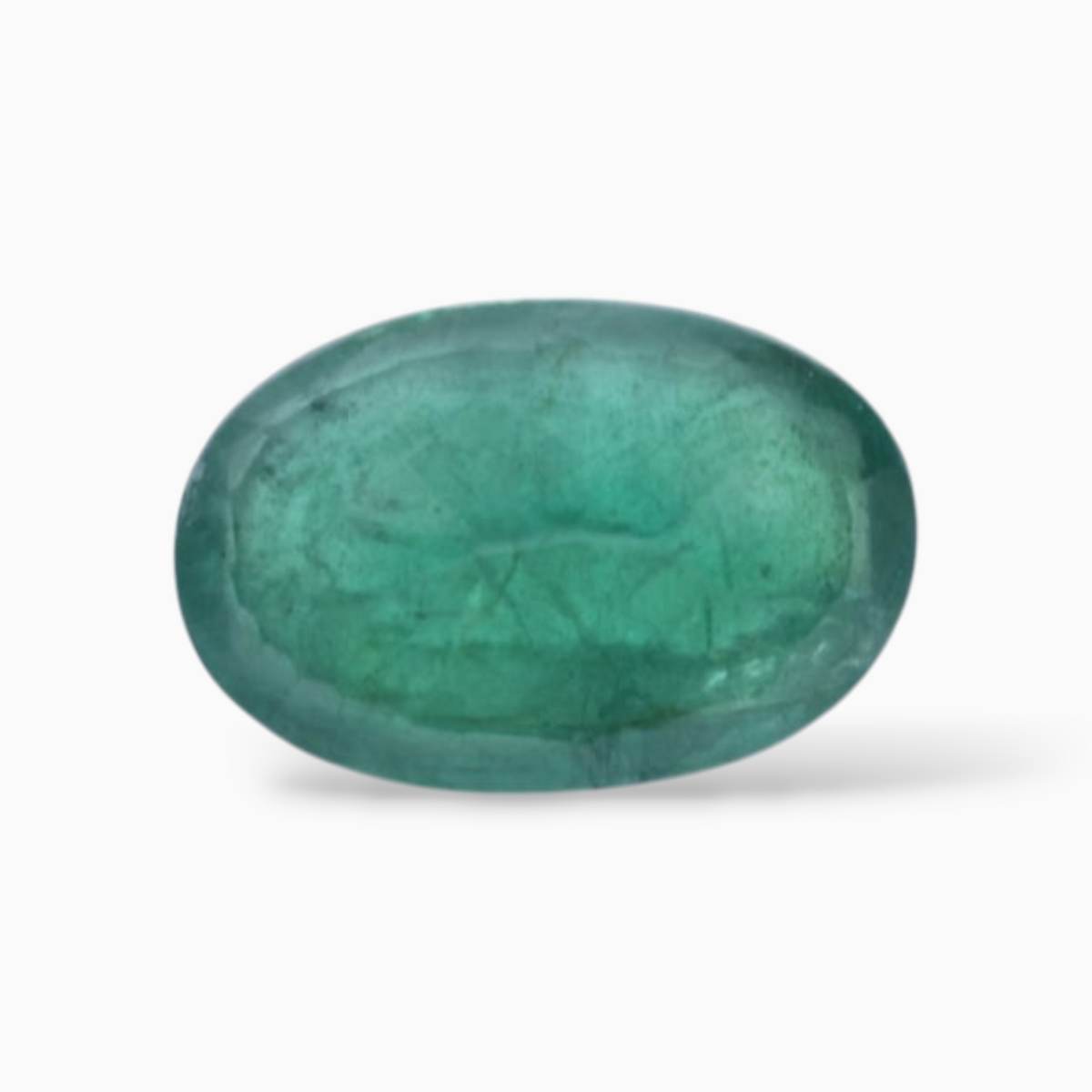 1.57 Carats Green Emerald Gemstone In Oval Shape & Size 9.7x6.4mm