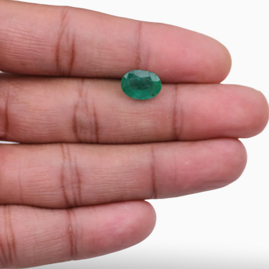 Real Panna Gemstone For Sale Oval Shape 3.26 Carats 11.3x8.3mm Size