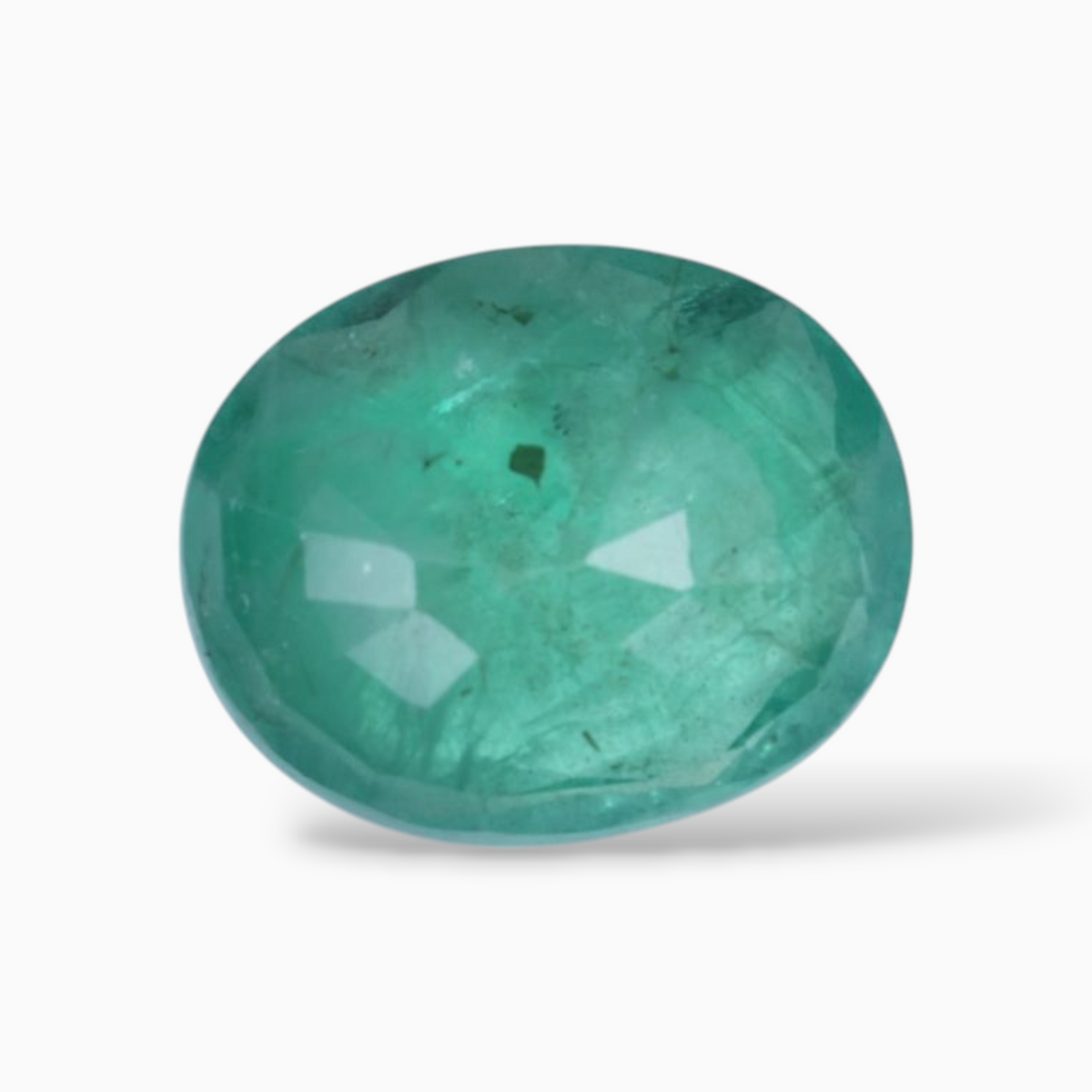 3.78 Carats Natural Emerald Gemstone In Oval Shape & Size 11.7x9.6mm