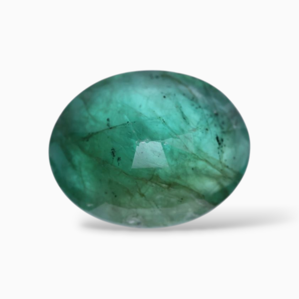 Buy Online Genuine Emerald Gemstone Oval Shape 3.59 Carats 12.2x9.6mm Size