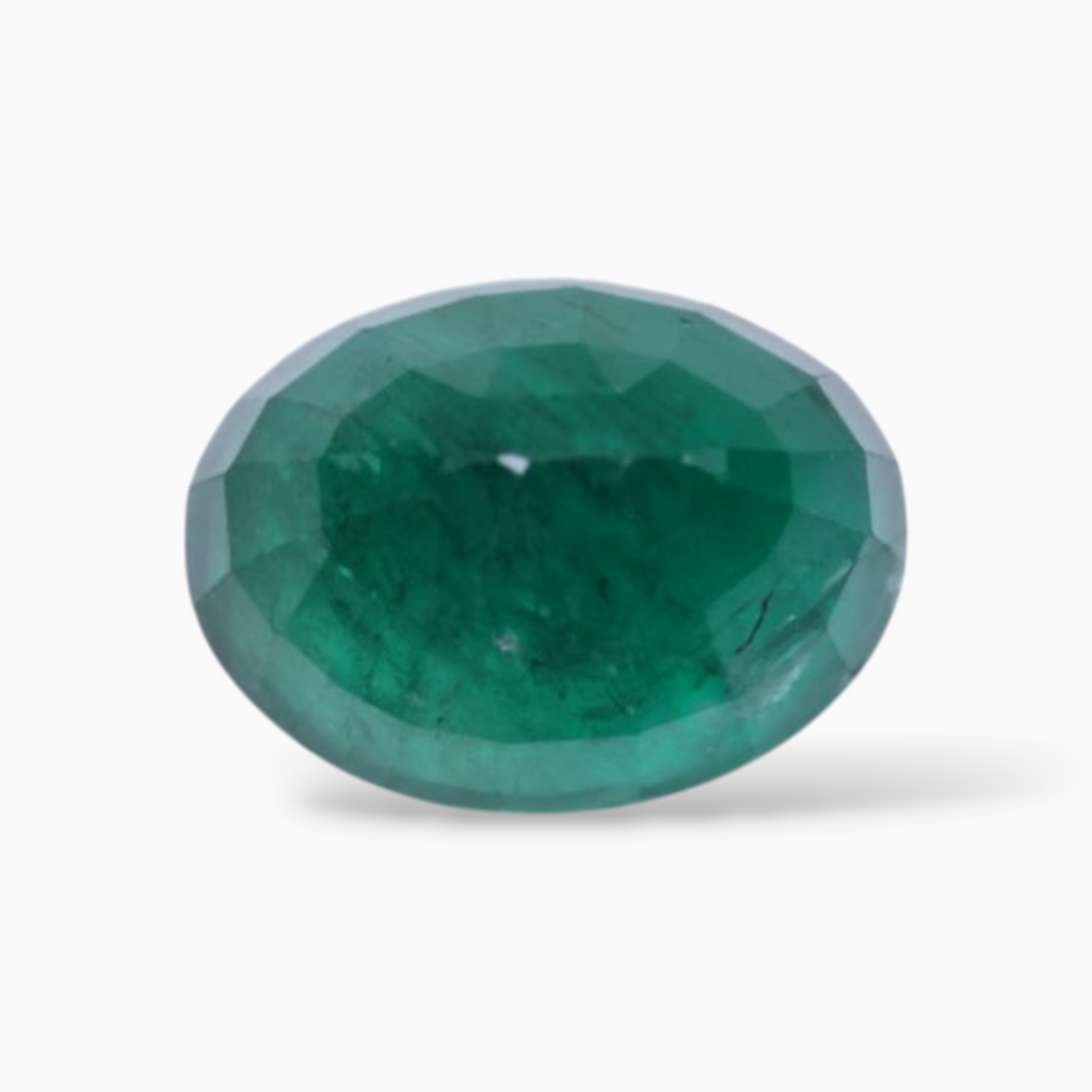 Natural Zambian Emerald Stone For Sale Oval Shape 2.64 Carats 9.4x7.1mm Size