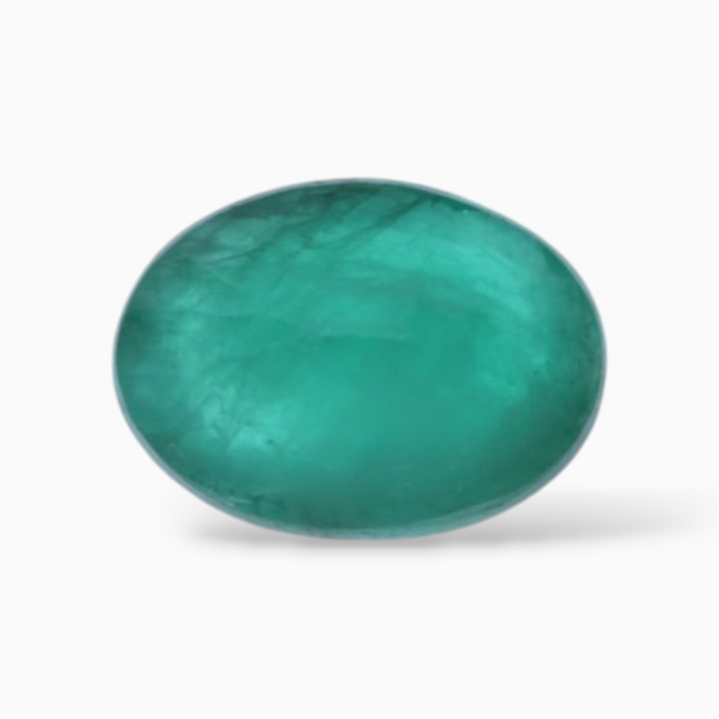 Oval Shape Natural Emerald Stone 0.91 Carats & 7.8x5.7mm Size