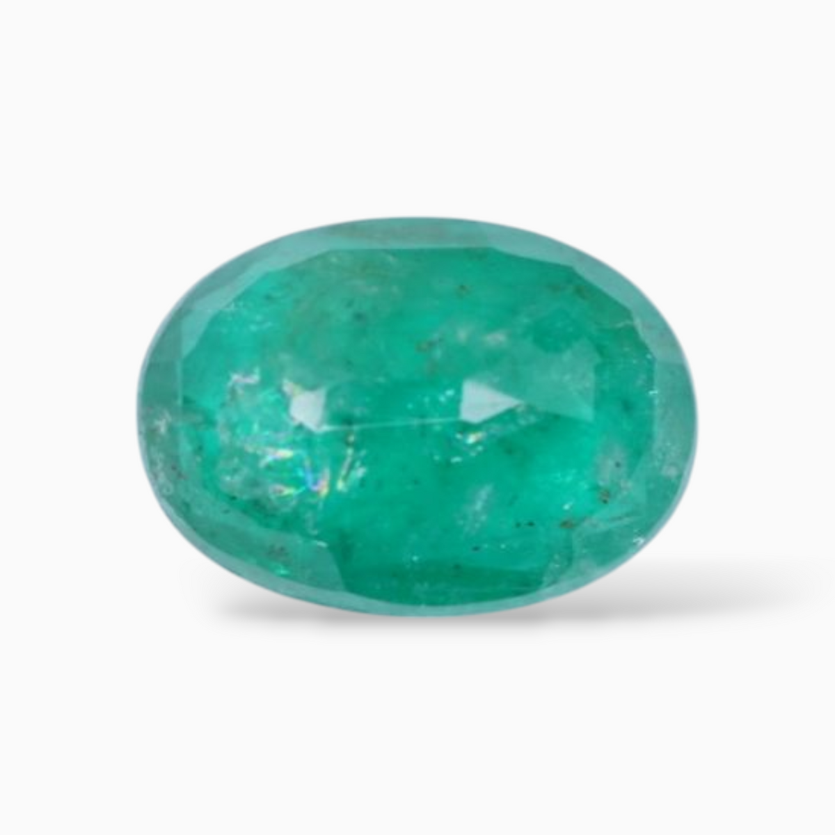 1.19 Carats Online Sale Zambian Emerald Stone In Oval Shape8.4x6mm Size