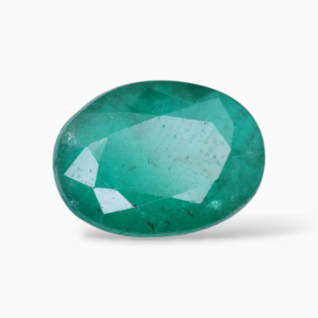 Buy Natural Green Emerald Stone Oval Shape 3.42 Carats 11x8mm Size