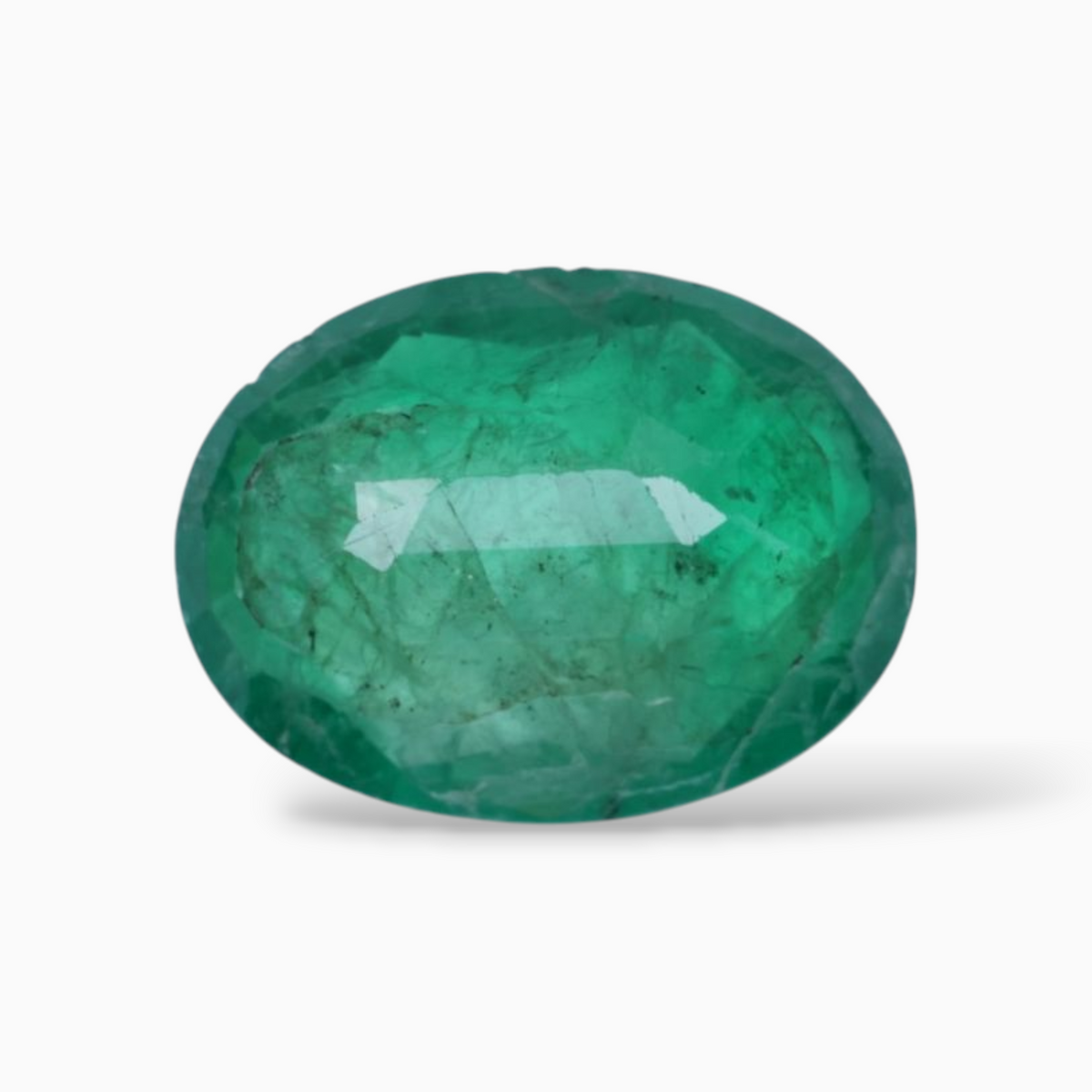 3.21 Carats Original Emerald Gemstone In Oval Shape & Size 12.7x9.5mm
