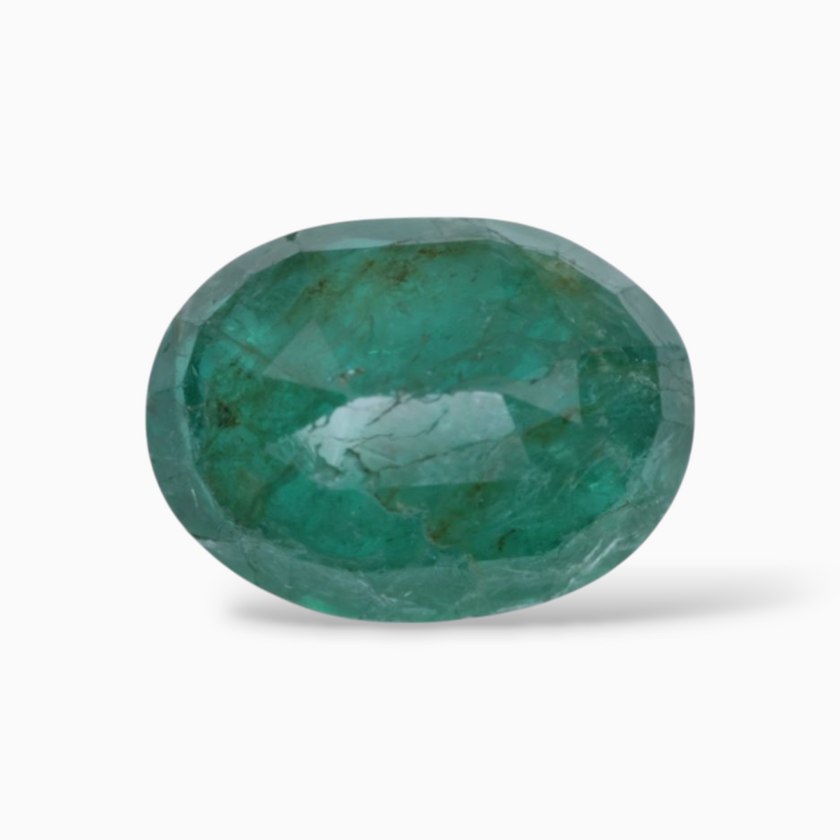 Buy Online Natural Emerald Stone Oval Shape 6.72 Carats 14.5x10.8mm Size