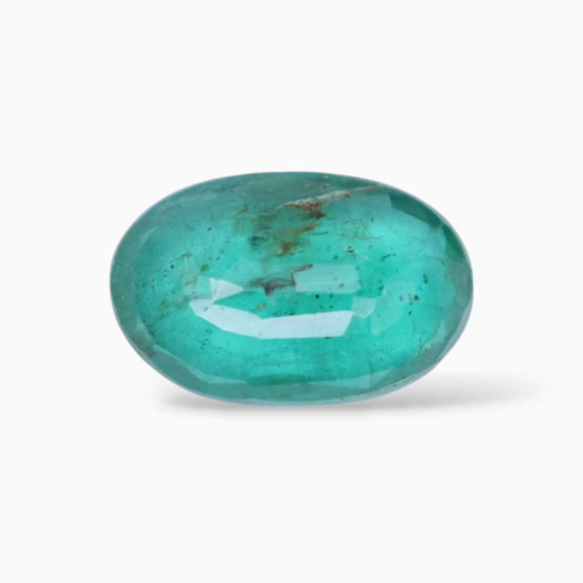 Natural Zambian Emerald Stone In Oval Shape 1.60 Carats 10.2x6.5mm Size
