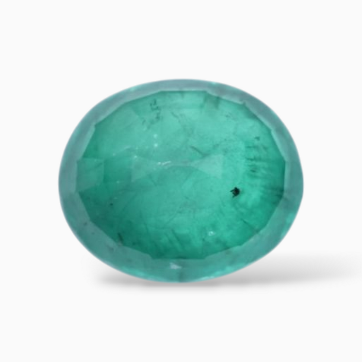 Green Emerald Stone In Oval Shape 2.15 Carats 9.1x7.6mm Size