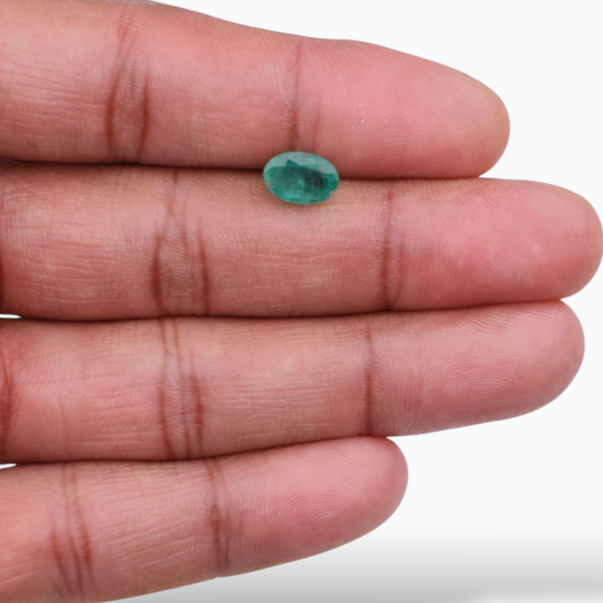 1.86 Carats Loose Stone In Emerald  Oval Shape & Size 9.2x6.3mm