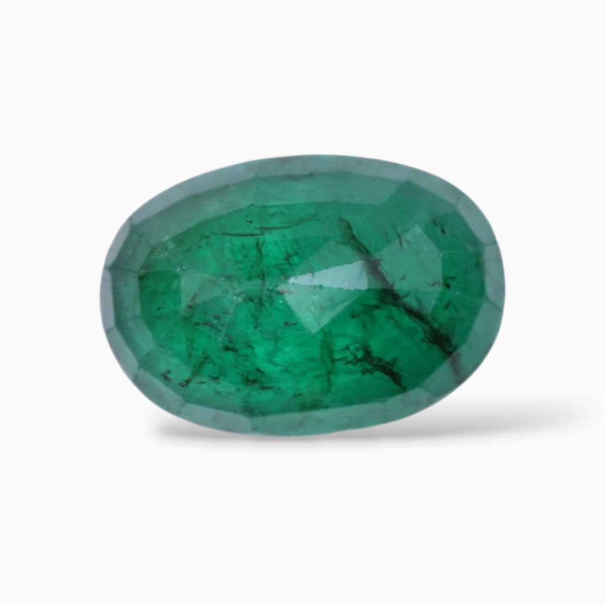 Real Emerald Gemstone Oval Shape 4.40 Carats 12.9x9mm Size