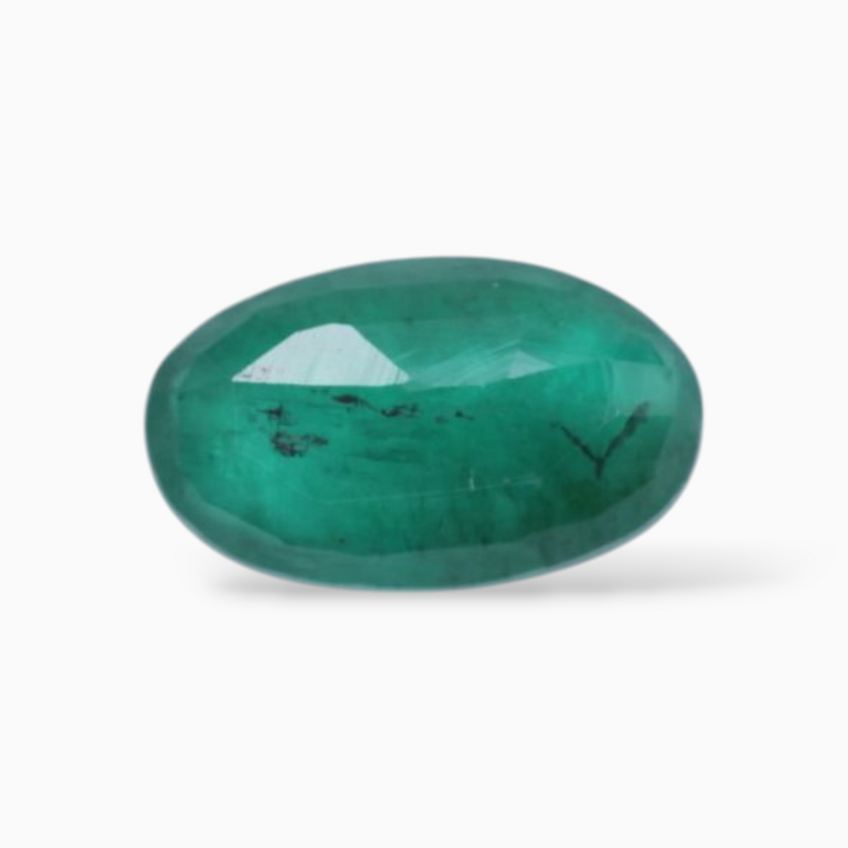 Emerald Gemstone In Oval Shape 1.08 Carats 9.5x5.7mm Size