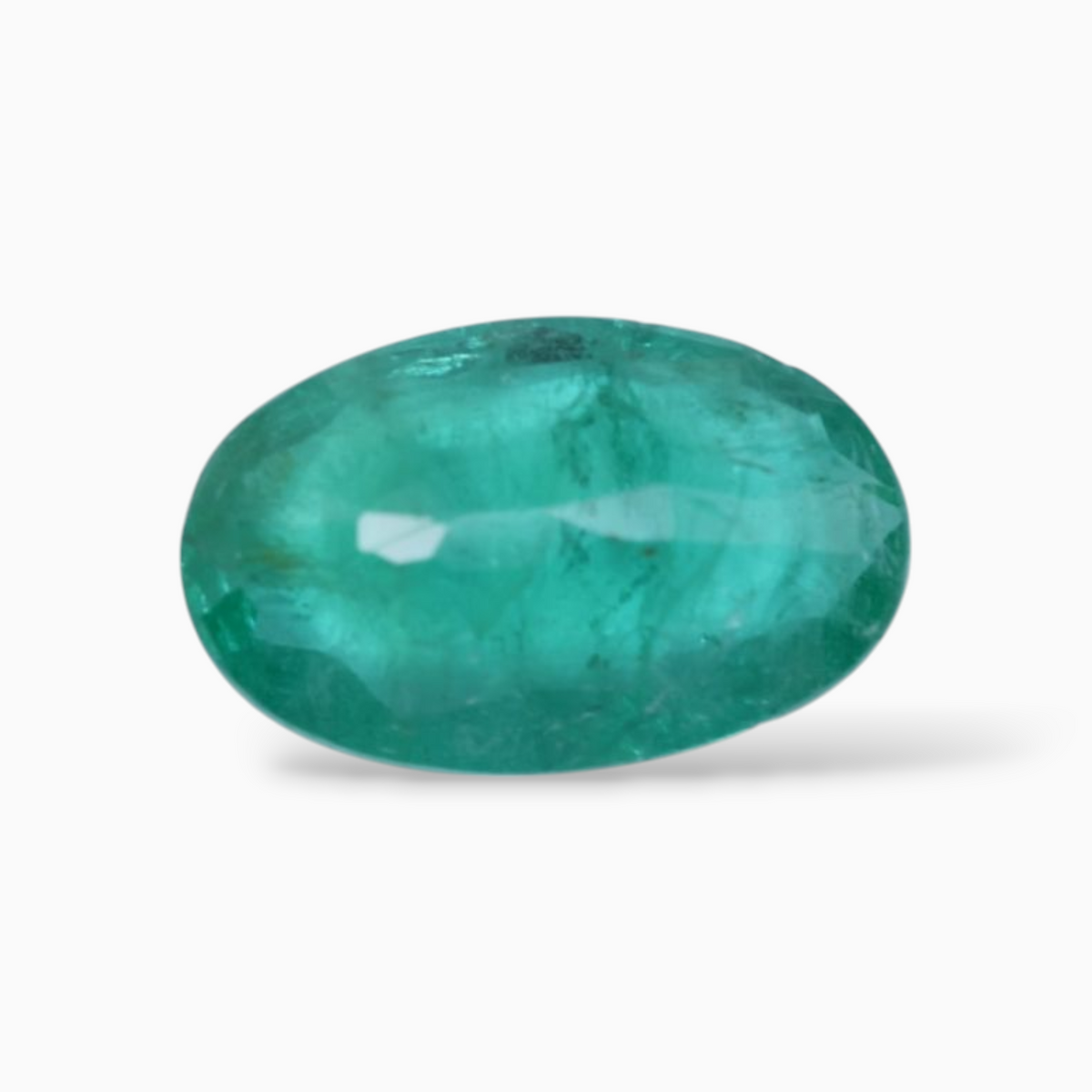 Buy Zambian Green Emerald Gemstone In Oval Shape 1.49 Carats 10.5x6.6mm Size