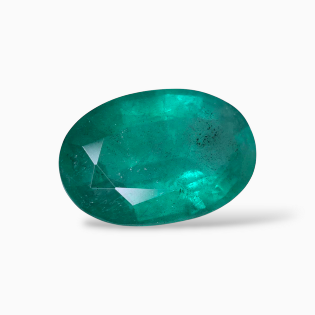 Zambian Emerald Stone 18.32 Carats Oval Shape 23x15mm Size