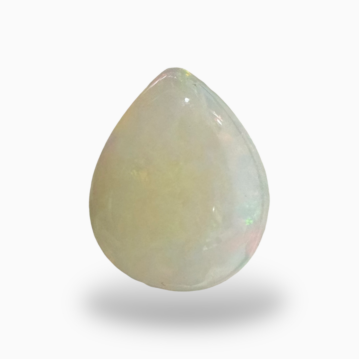 Ethopian White Opal Pear Cabochon 17.5 carat 20x16mm- Natural