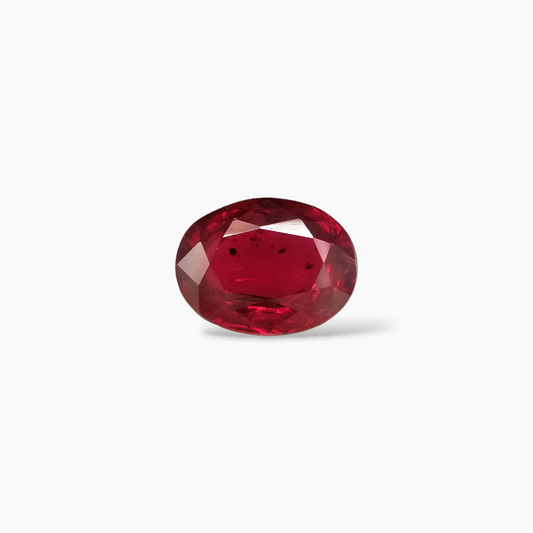 Exquisite 1.38 Carat Oval Cut Natural Ruby from Mozambique in Red Color