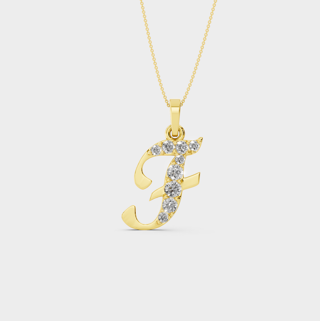 Necklace with Letter F - Lisa