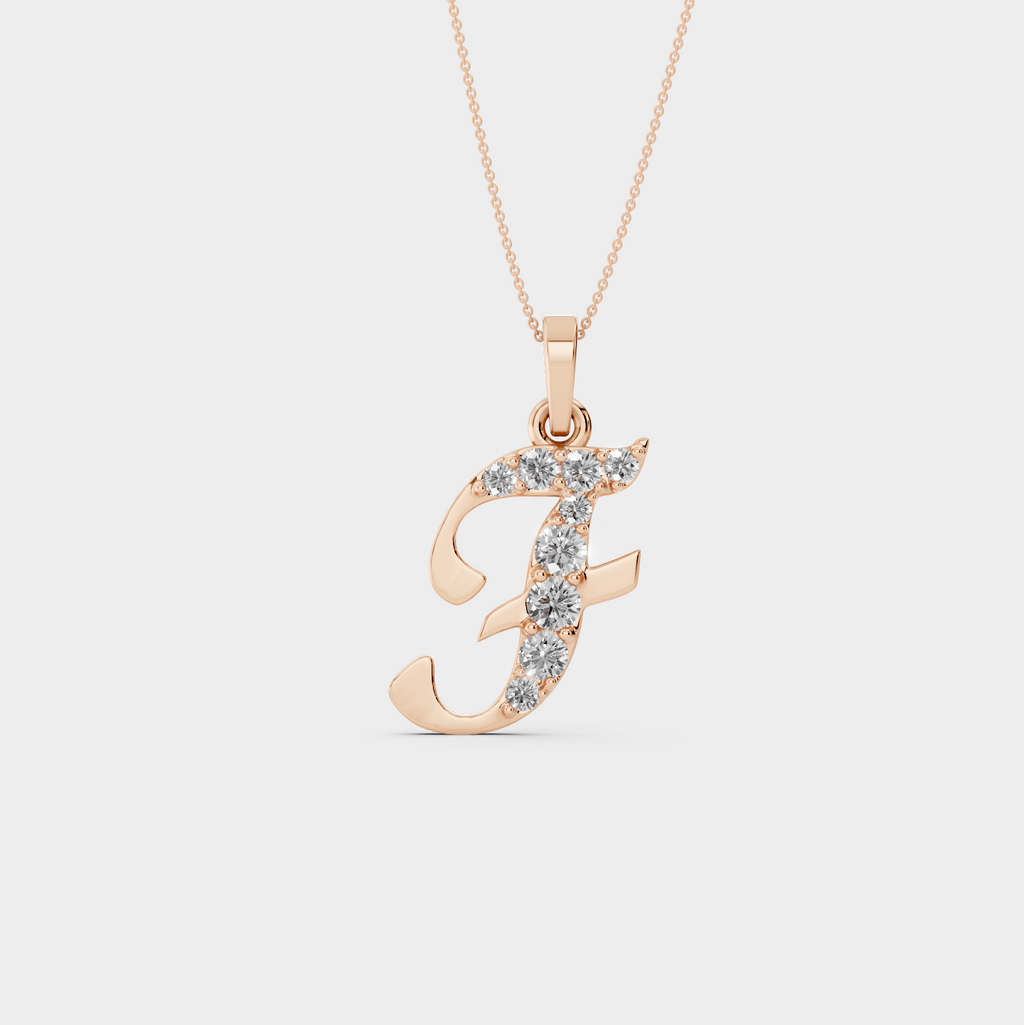 Necklace with Letter F - Lisa