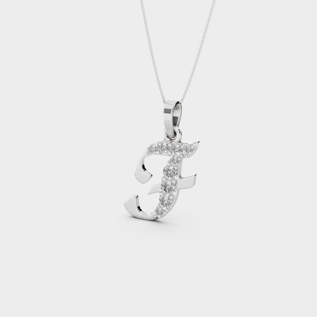 Necklace with Letter F - Lisa