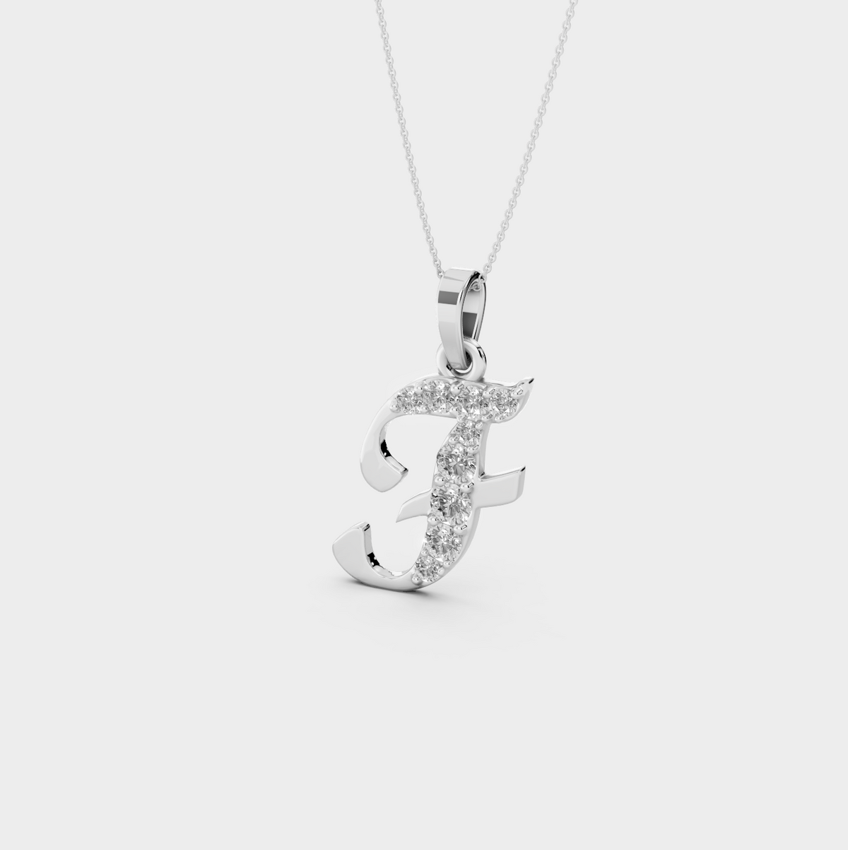 Necklace with Letter F - Lisa
