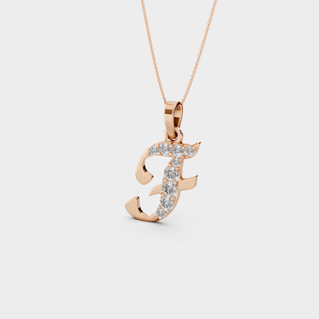Necklace with Letter F - Lisa