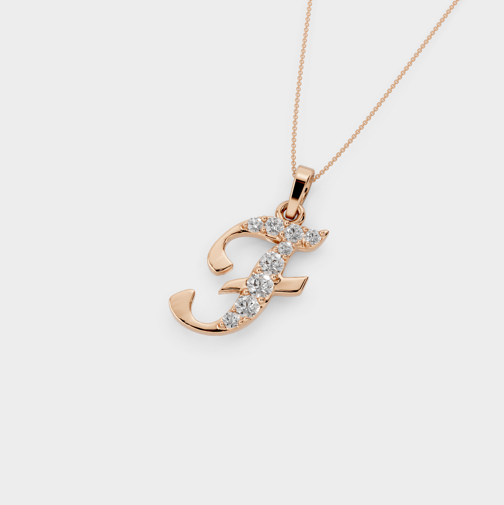 Necklace with Letter F - Lisa